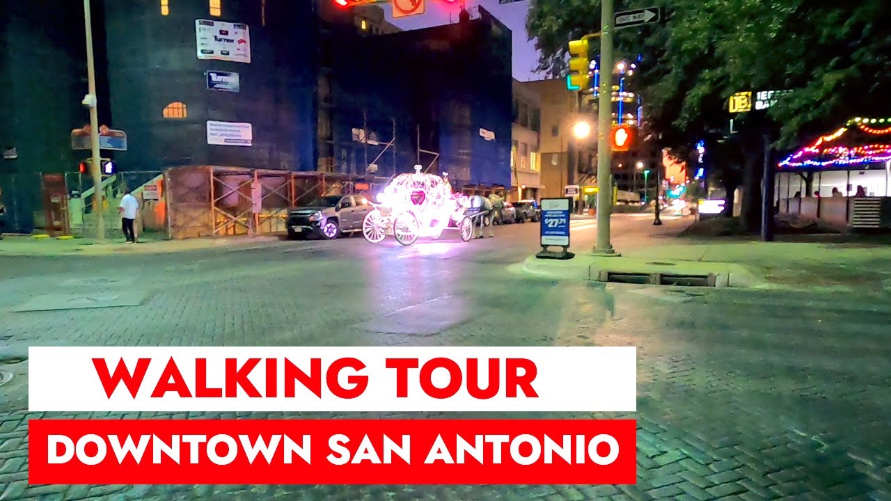 🚶San Antonio Downtown & Airport Tour | San Antonio, Texas