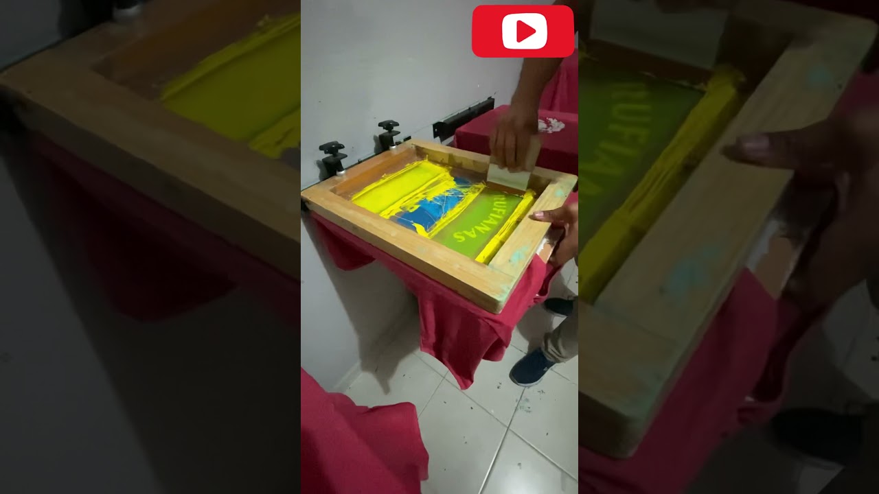 SERIGRAFIA: Diseño a 3 tintas | Mesa lineal | Tinta textil