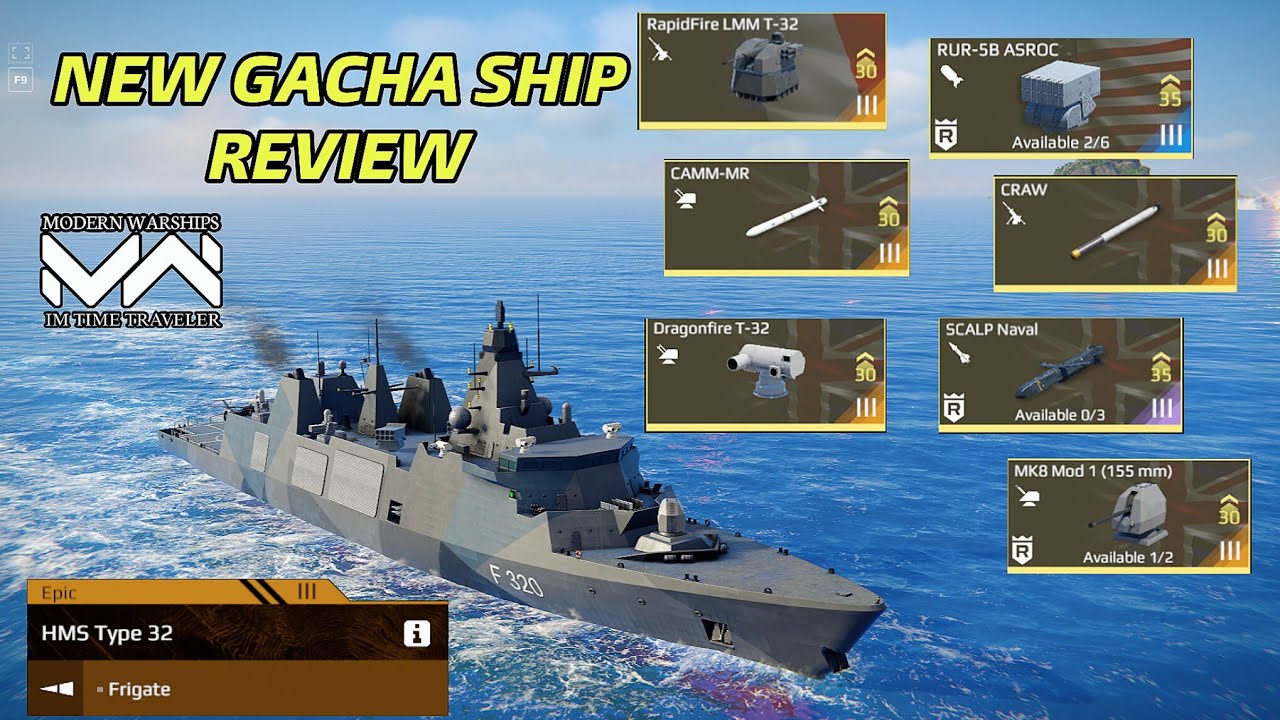 Modern Warships HMS Type 32 | New Gacha Ship Review 🔥