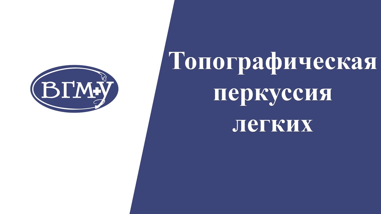 Топографическая перкуссия легких