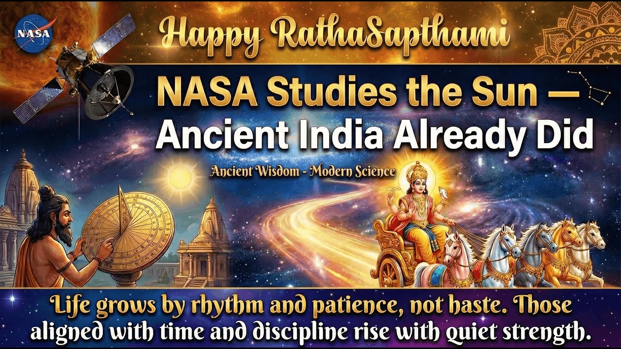 NASA Studies the Sun — Ancient India Already Did | RathaSapthami 