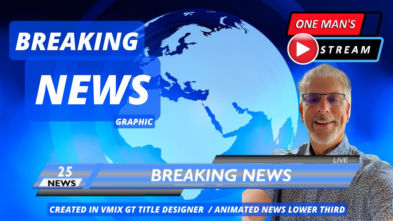 News LowerThird | One Man's Stream Q&A EP91 | vMix GT Title Designer Tutorial