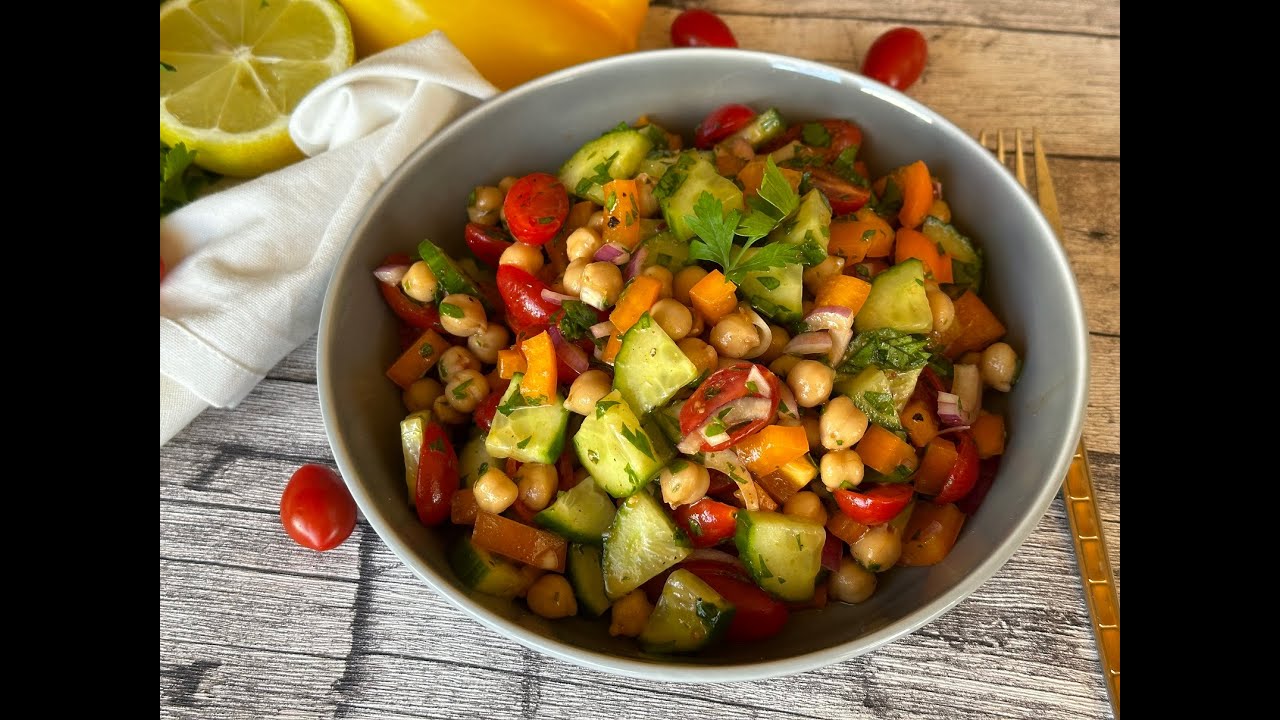 🥗🥗 Ruckzuck Sommersalat mit Kichererbsen 🥗🥗