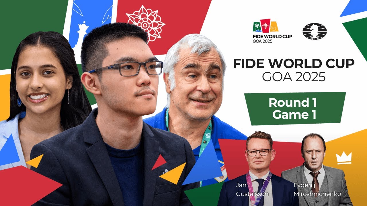 Chess ♟ | Round 1 | Game 1 | FIDE World Cup 2025 | ft. Xiong, Ivanchuk, Deshmukh and more