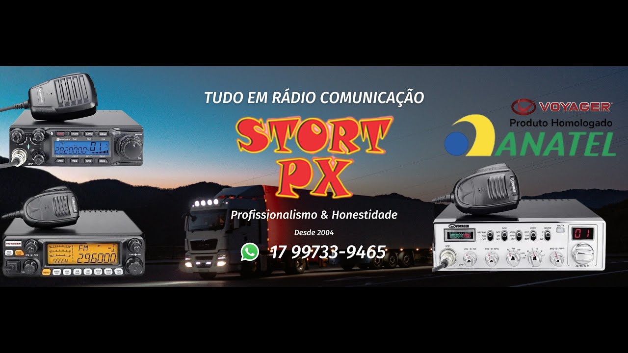 Novo radio px voyager vr 707 um rádio simplesmente  espetacular !!!