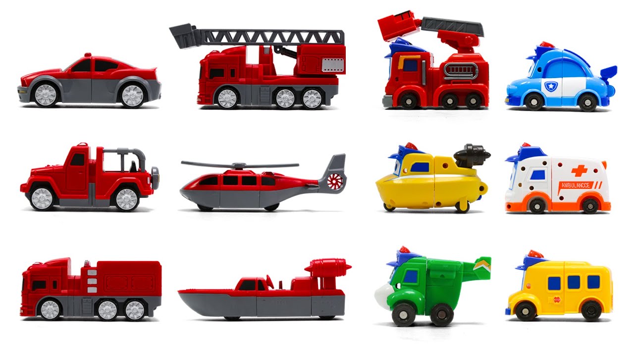 Magnetic GOGOBUS MegaRobot Rescue FIre Truck Combination Vehicles Ships Transformation