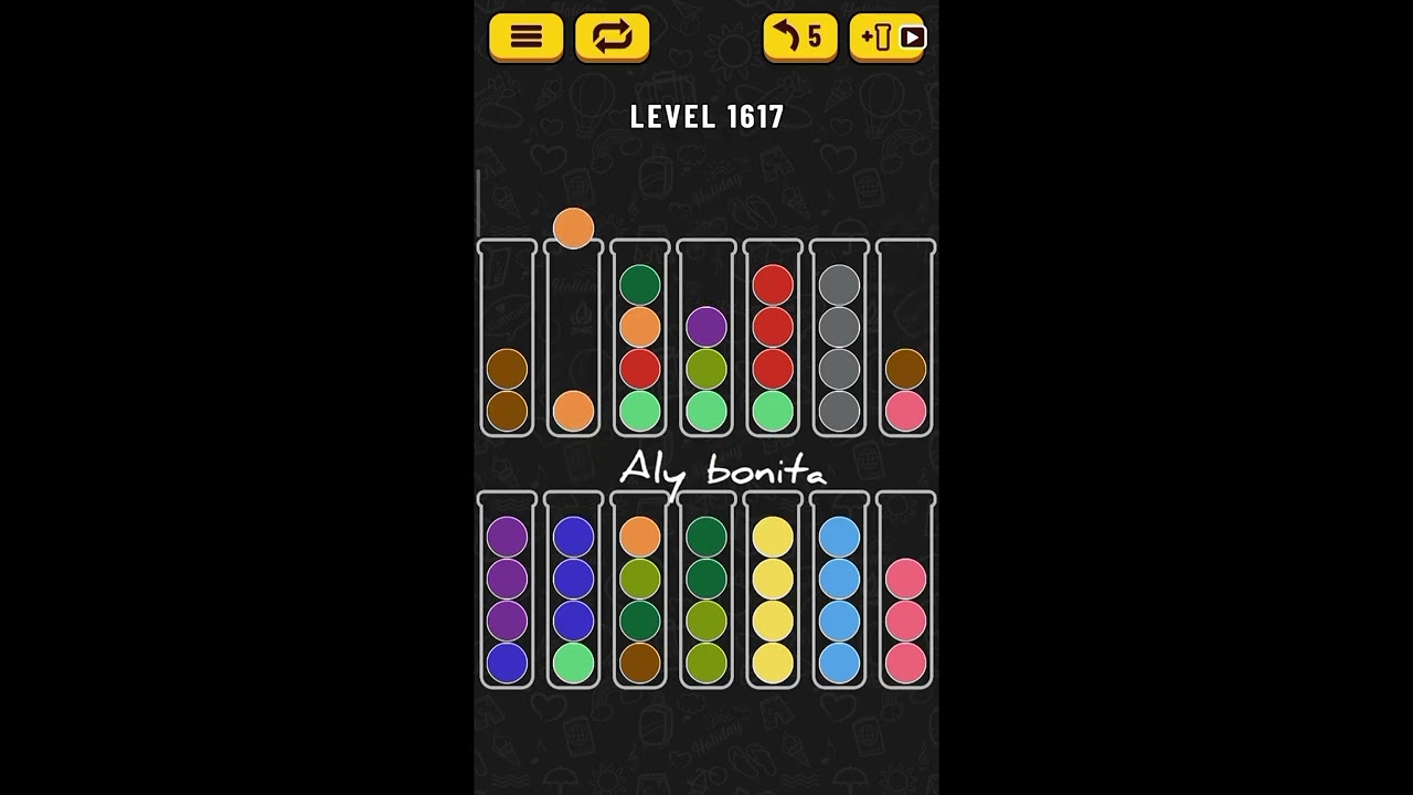 ball sort puzzle level 1617