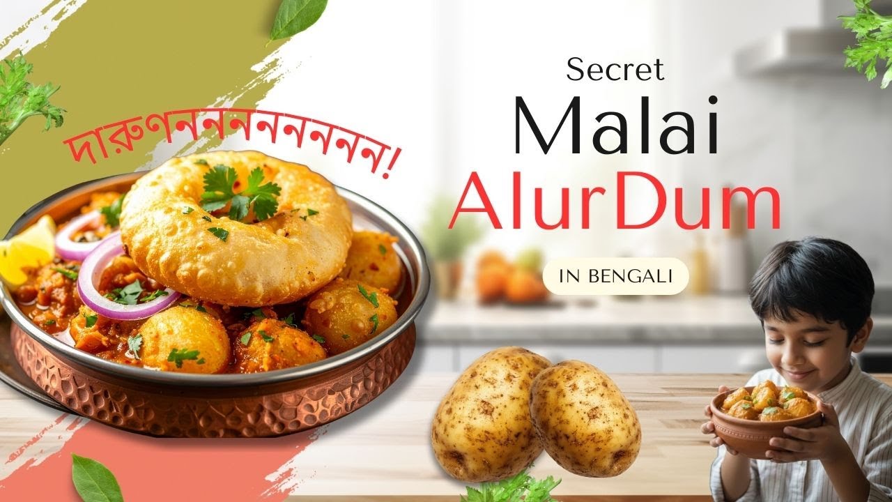 Secret Malai Alur Dum Recipe ❤️| লুচি বা পরোটার সাথে জাস্ট জমে যাবে | একদম অনুষ্ঠান বাড়ির মতো স্বাদ!