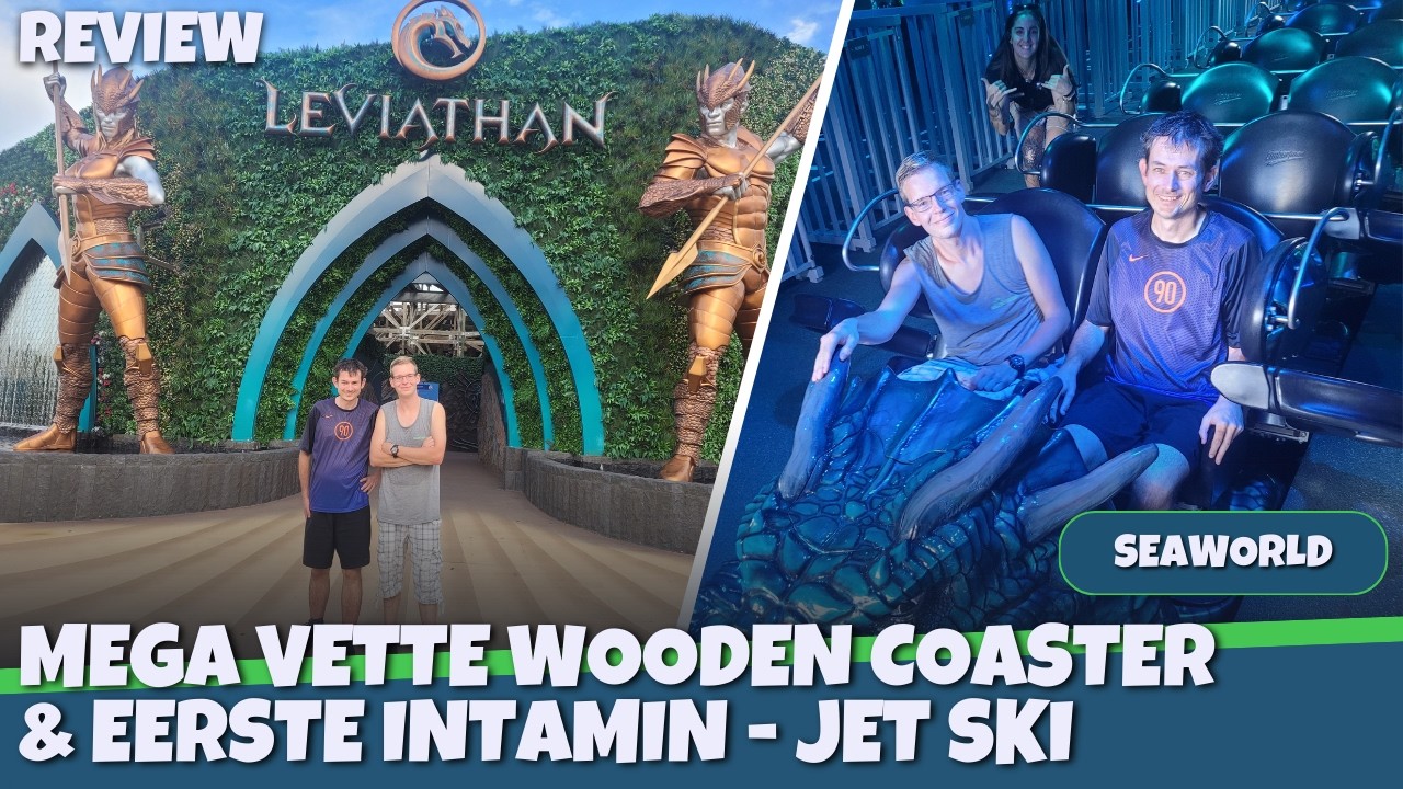 WAANZINNIGE Houten Achtbaan & UNIEKE Intamin JetSki Coaster! | Seaworld Australië 2025