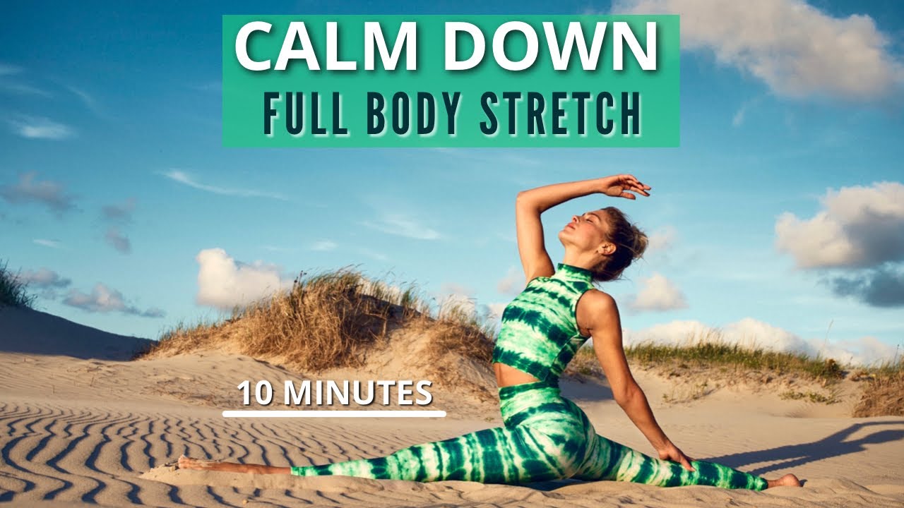 10 MIN. CALM DOWN FULL BODY STRETCH - Yoga inspired | Relax, breath, tight muscles & flexibility