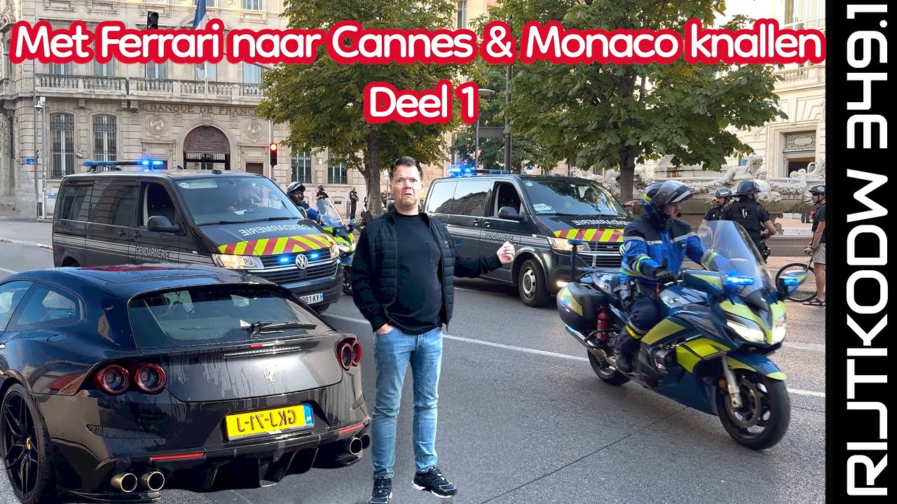 Met 300km/u in Ferrari GTC4 naar Cannes Monaco St Tropez Marseille? Exclusive Mega Yachts Supercars!