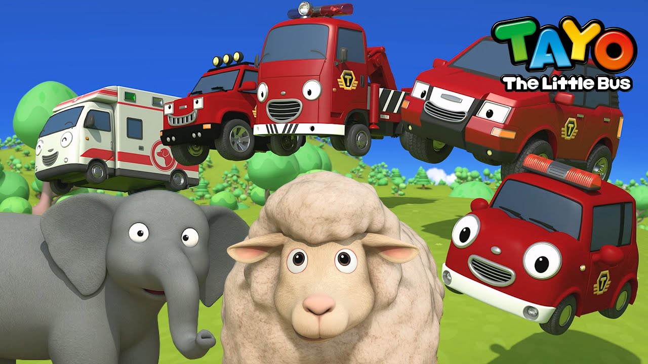 Rescue Team🚨 The Animal Rescue Team | Tayo Red Team Song | New Rescue Truck l Safety Song for Kids