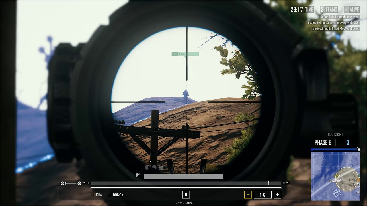PUBG - SLR Kill with 8x Scope