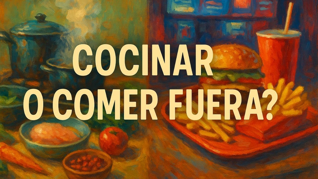&iquest;Qu&eacute; sale m&aacute;s barato Cocinar en casa VS comer fuera? 🍳🍔