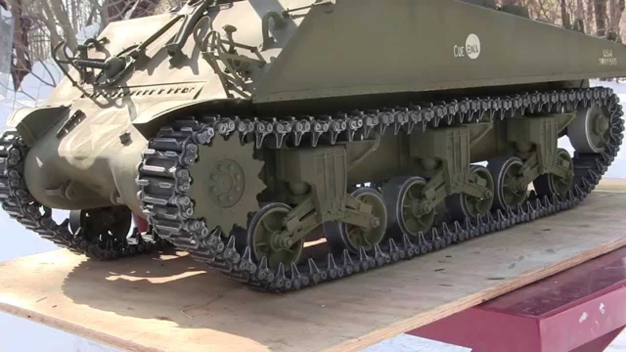 1/6th scale Dragon M4A3 Project video #9 (Model Complete)