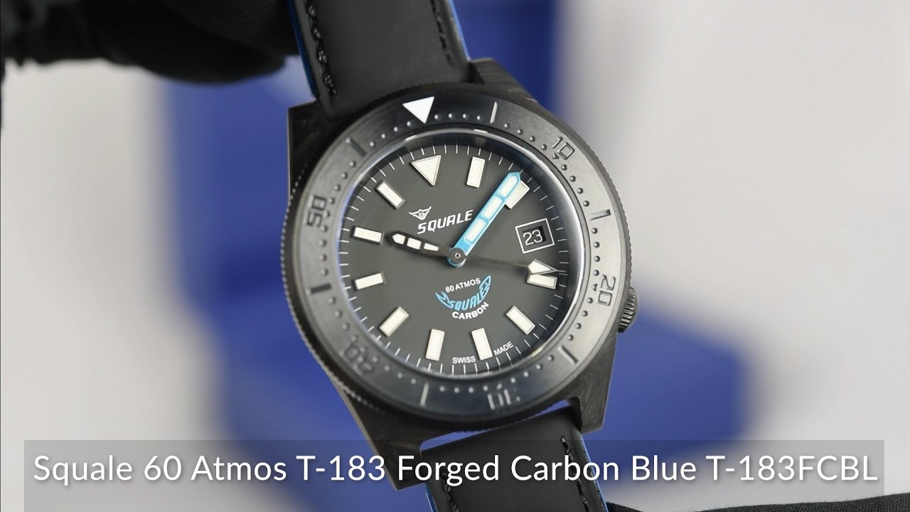 Squale 60 Atmos T-183 Forged Carbon Blue T-183FCBL