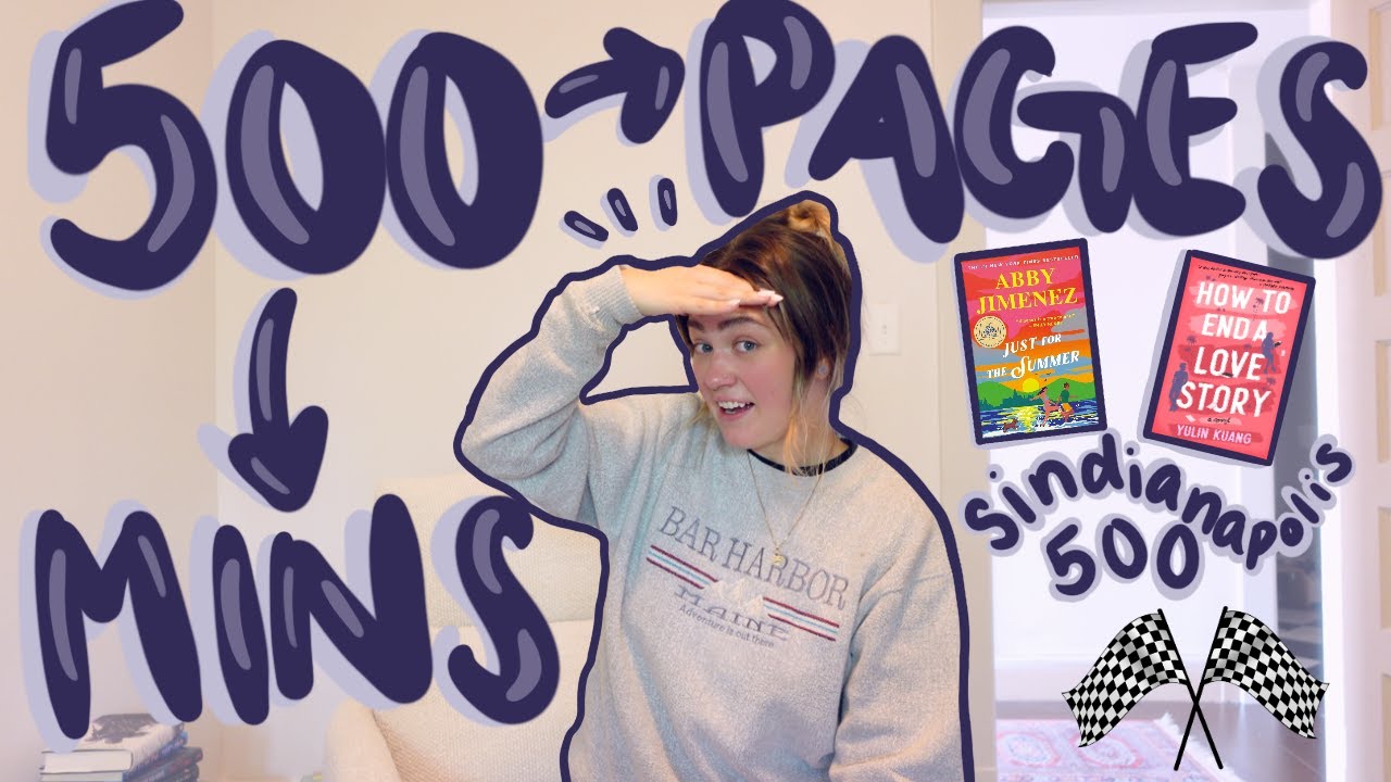 reading 500 pages in 500 minutes😅👀 | syndianapolis 500🏁