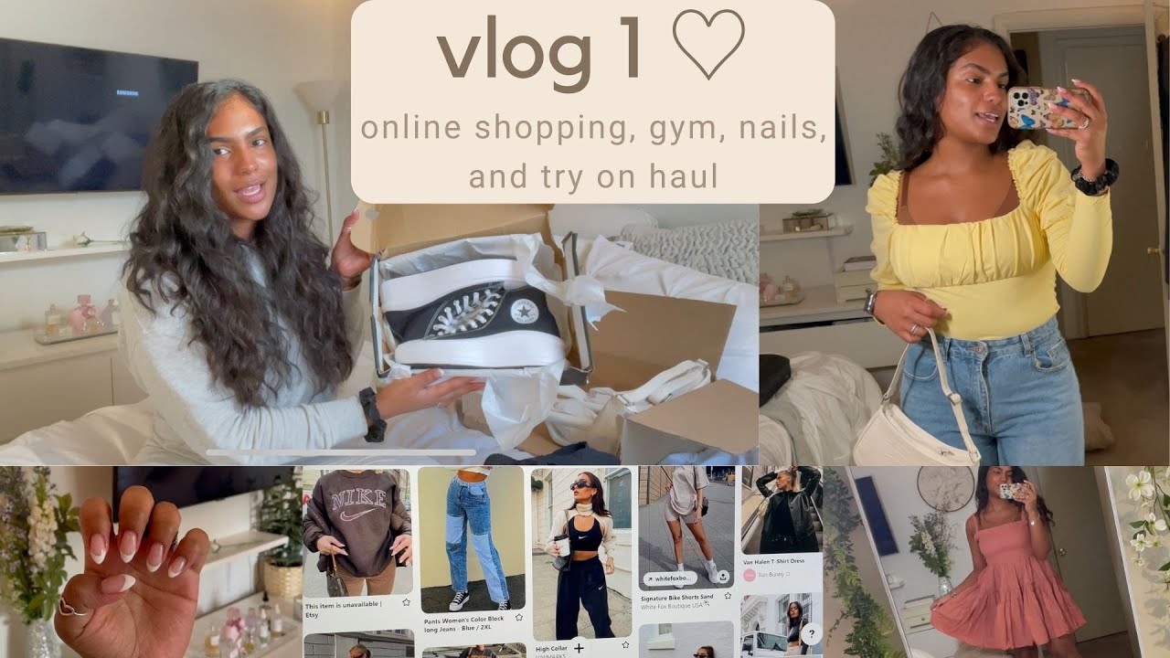 ASOS TRY ON HAUL, GYM, & NAILS ♡  VLOG 1