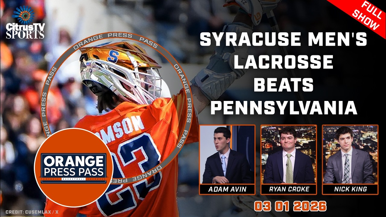 #6 Syracuse Men's Lacrosse tops #19 Penn in OT | Orange Press Pass Postgame | March 1st, 2026