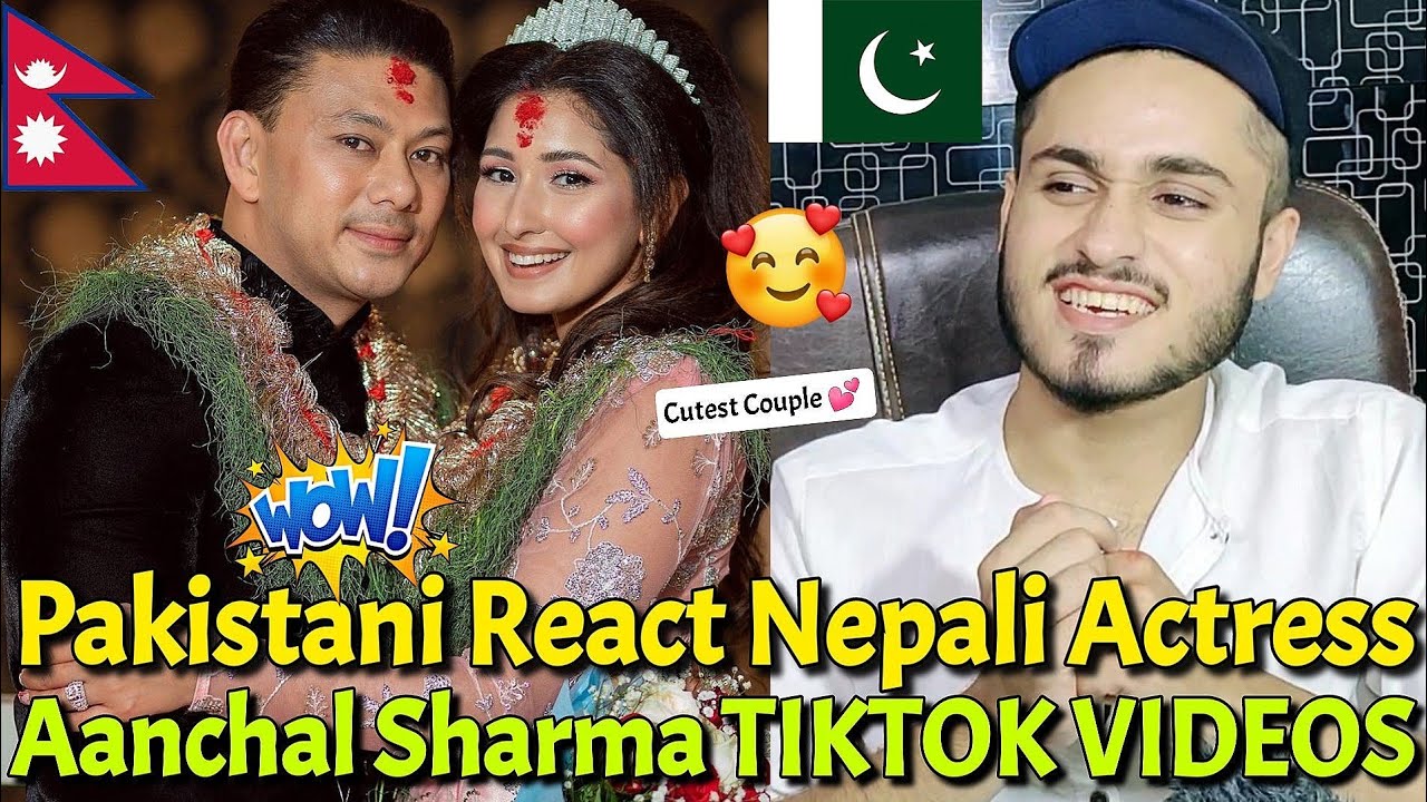 Pakistani React Nepali Actress Aanchal Sharma Trending TIKTOK VIDEOS | Rk ReActions