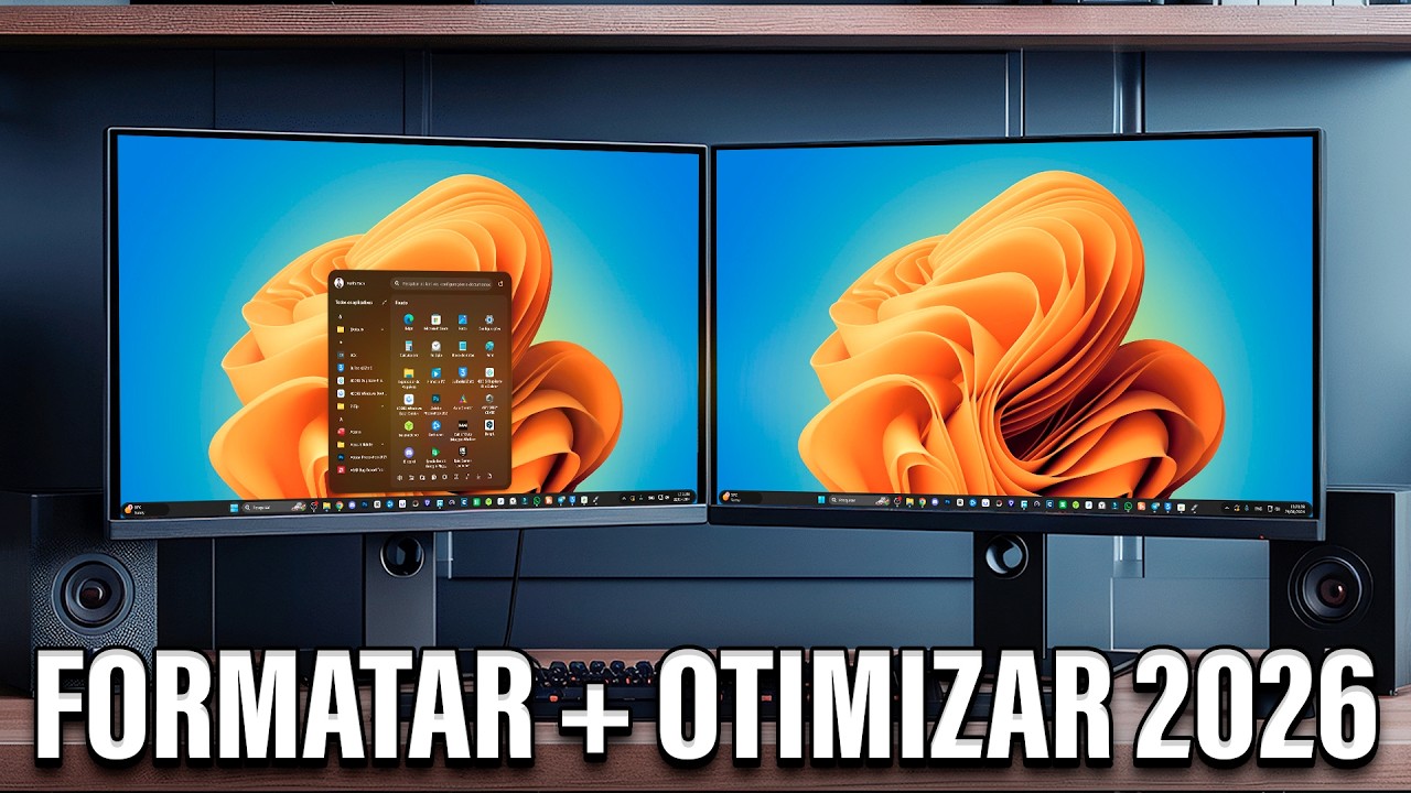 Formatar e Instalar Windows 11 do Zero em 2026 + Programas e otimização!