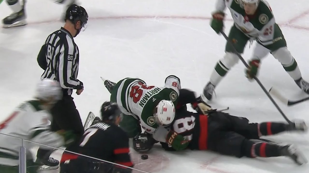 Ryan Hartman ❌ Match Penalty ❌ Against Tim Stützle