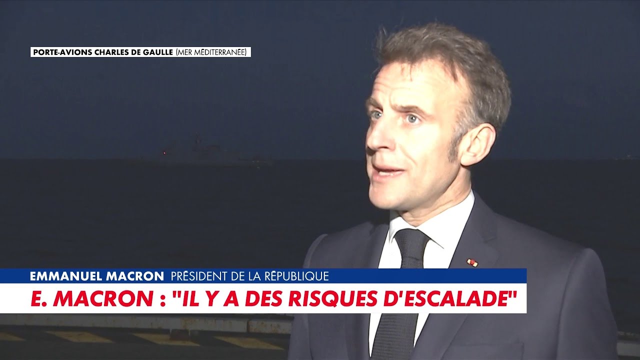 Emmanuel Macron : «Il y a des risques d'escalade»