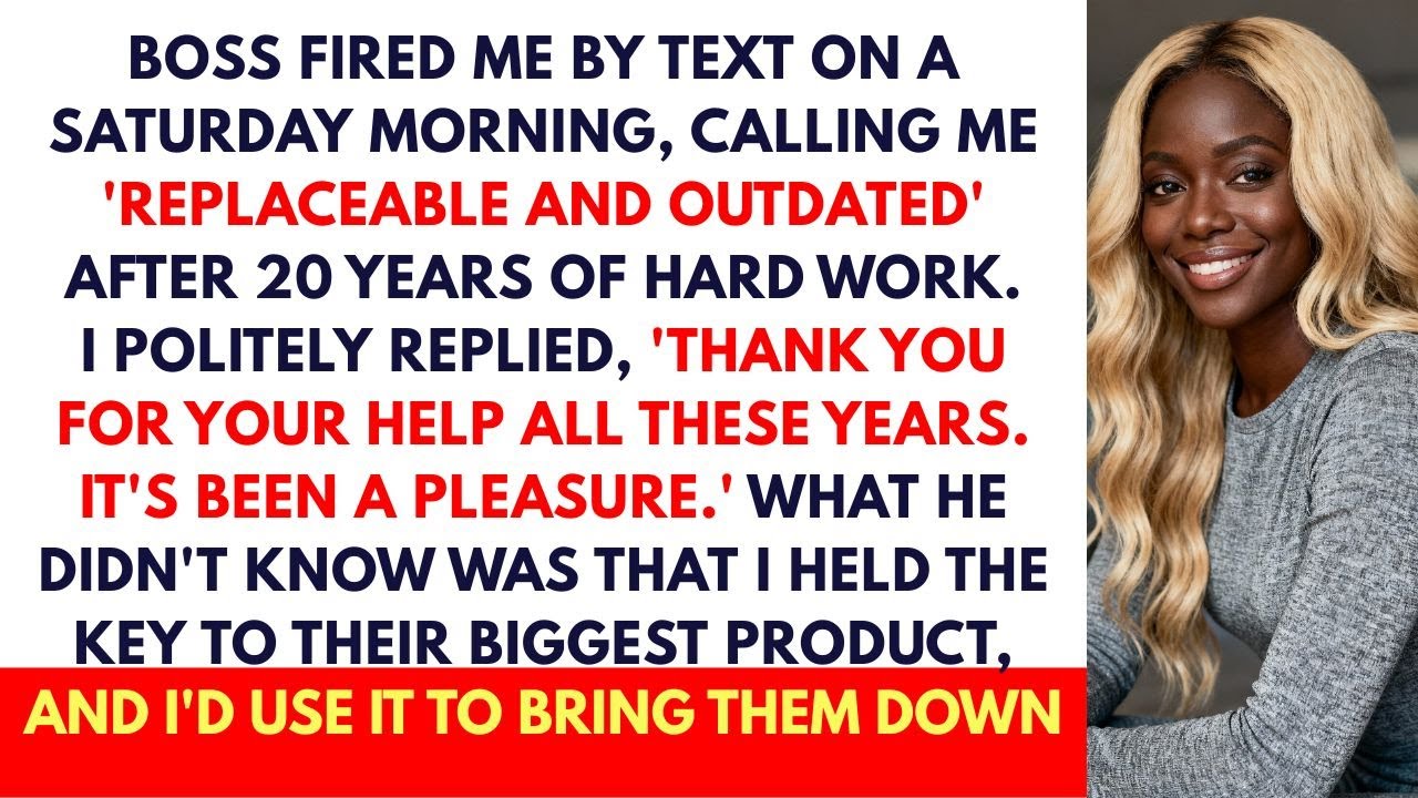 I Was Fired By Text After 20 Years — And That Was Their Fatal Error