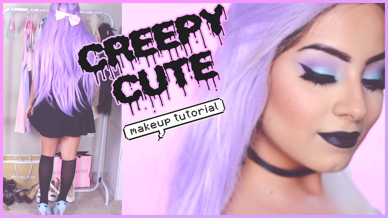 Pastel Goth Makeup Tutorial & Outfit | Tumblr Pastel Goth Style