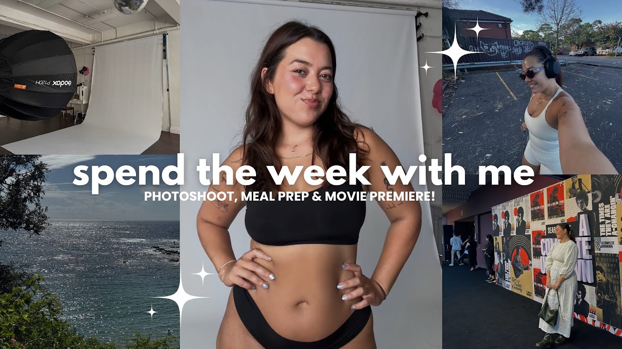 WEEKLY VLOG | meal prepping, photoshoot, my first movie premiere + making your dreams your reality!