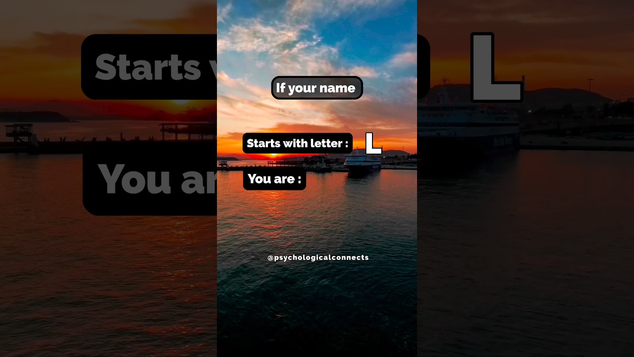 If your name starts with letter L you are...! #shorts #psychologyfacts #subscribe