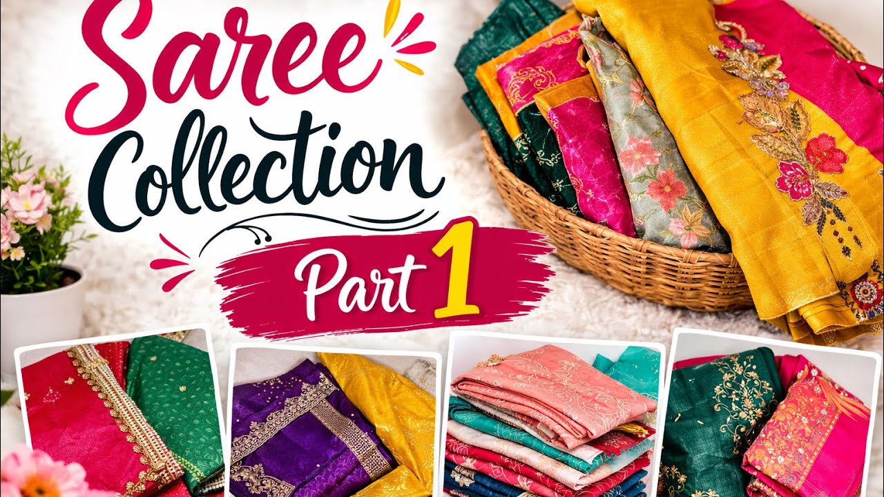 Part 1 : आज मैंने अपनी साड़ी कलेक्शन दिखाई | My Saree Collection #SareeCollection #sareevlog 