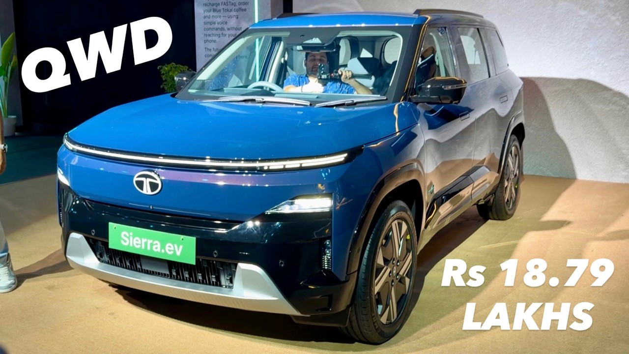 FINALLY TATA SIERRA EV LAUNCHED @Rs 18.79 LAKHS