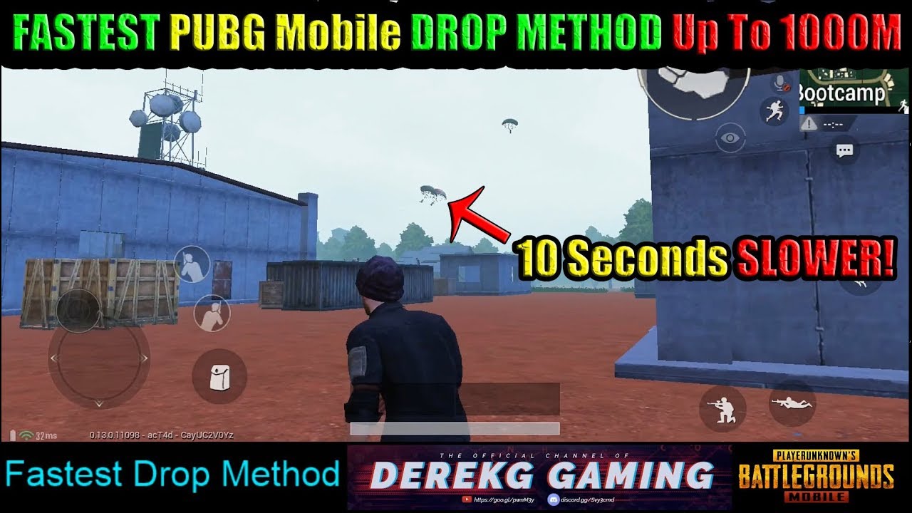 FASTEST PUBG Mobile 0.13 DROP METHOD Up To 1000M - 5-10 SECONDS FASTER!! Please Vote PMSC 2019!!