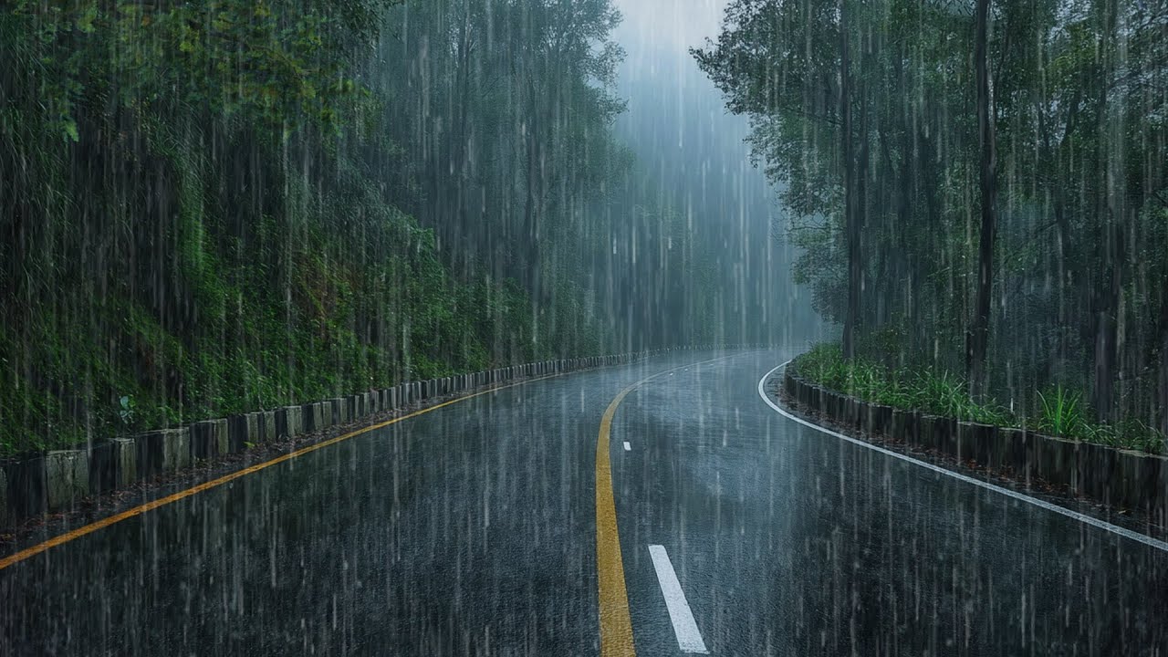 Rain Noises for Sleep, Heavy Rain & Thunder – Goodbye Insomnia, Release Stress & Anxiety Fast