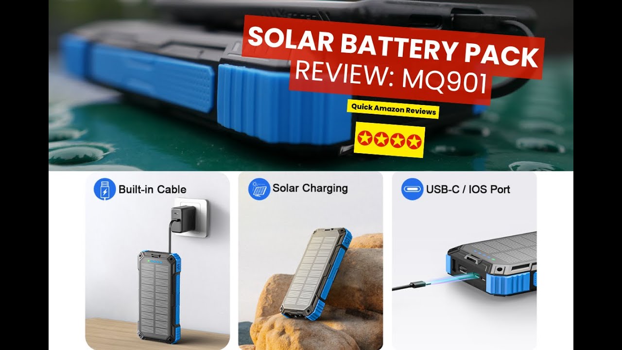 Зарядите свое приключение: обзор солнечной батареи MQ901 ☀️🔋