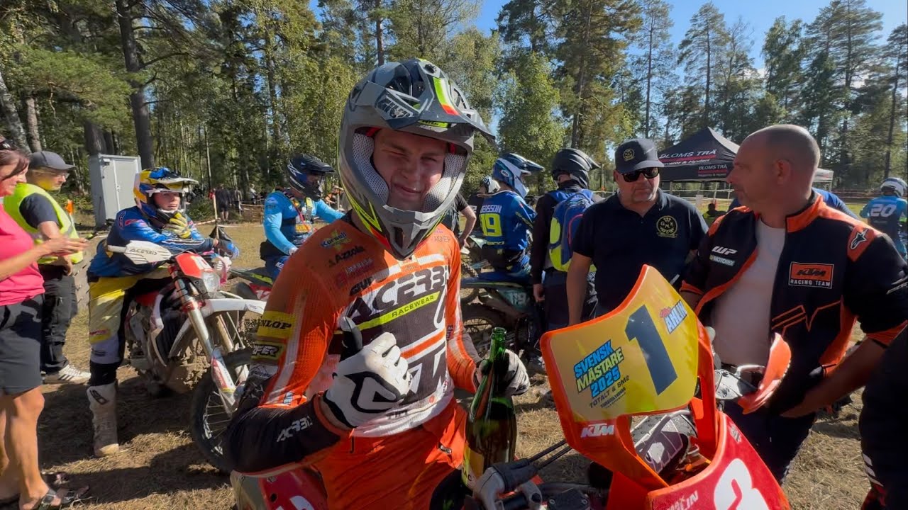 Enduro SM Norrahammar. Max Ahlin Swedish Champ 🏆