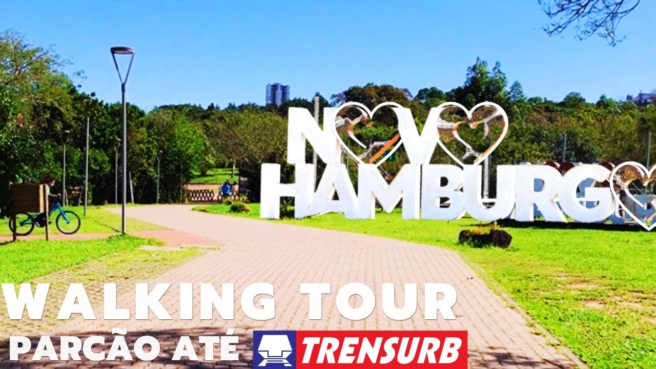 Caminhando do Parcão até a Estação Novo Hamburgo (Trensurb), Novo Hamburgo-RS | Walking Tour