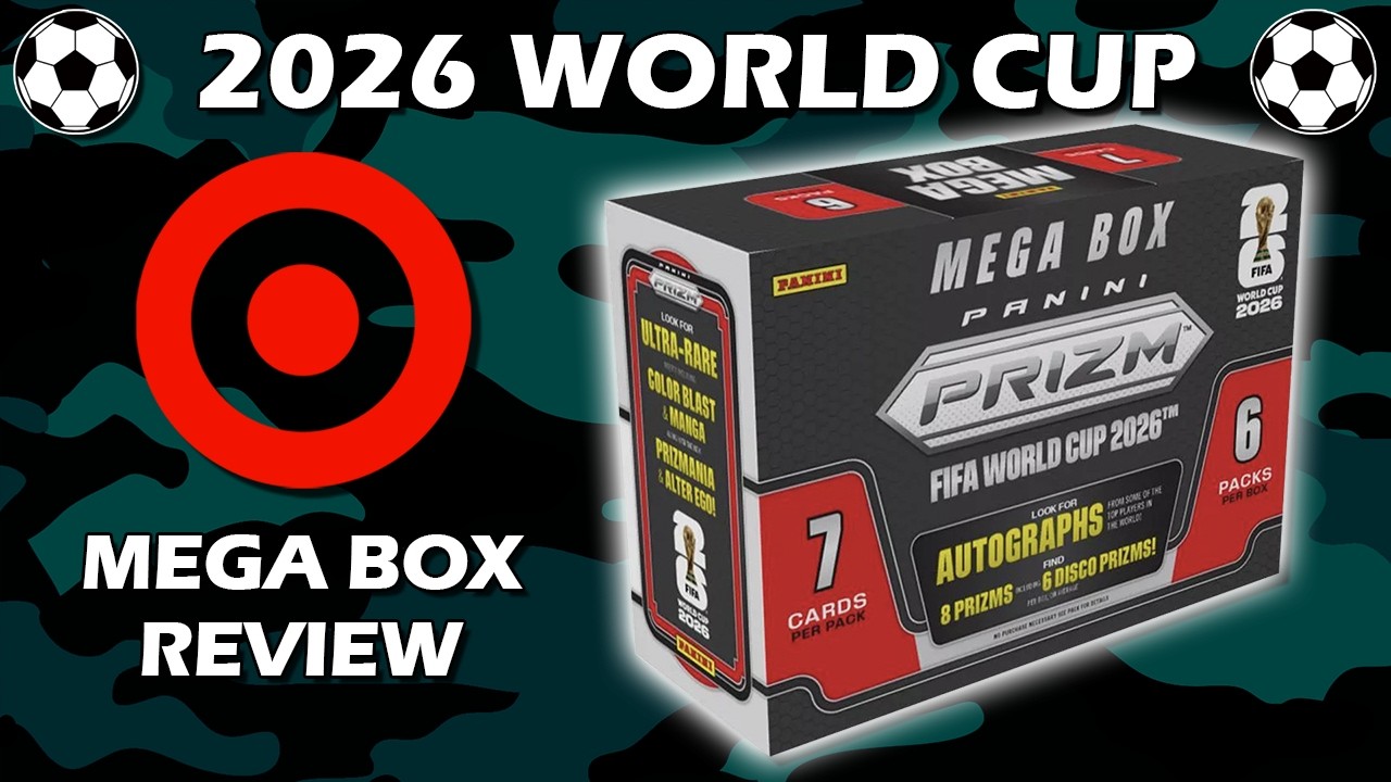 Обзор мега-бокса 2026 Panini Prizm FIFA World Cup из Target