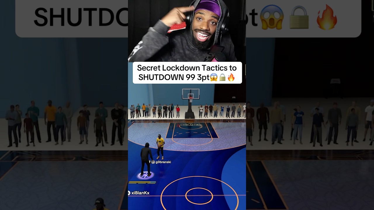 Тактика блокировки, чтобы нейтрализовать 99 трехочковых бросков 🔒🔥😤 #nba2k26 #2k26 #xiblank #explore