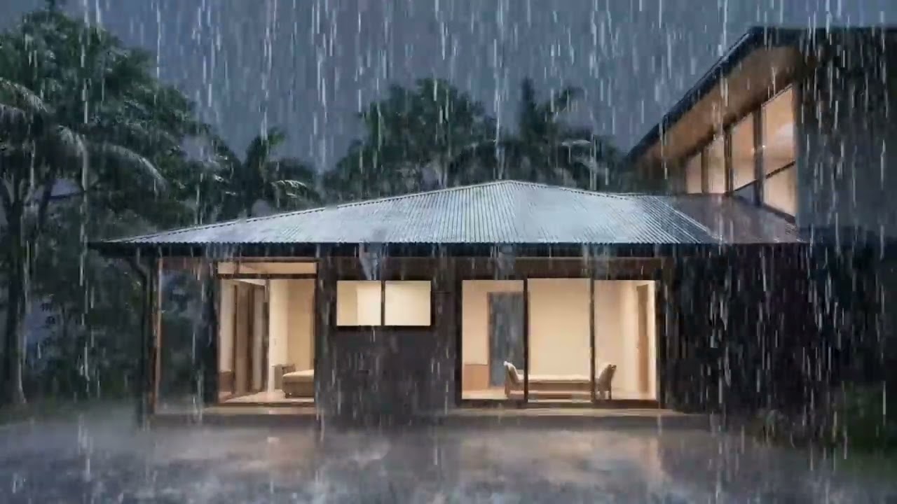Insomnia Cure? Rain on Zinc Roof Sounds for Deep Sleep