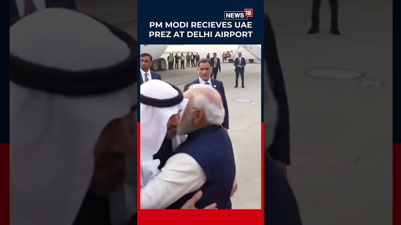 PM Narendra Modi Receives UAE President Sheikh Mohamed bin Zayed Al Nahyan in New Delhi | N18S