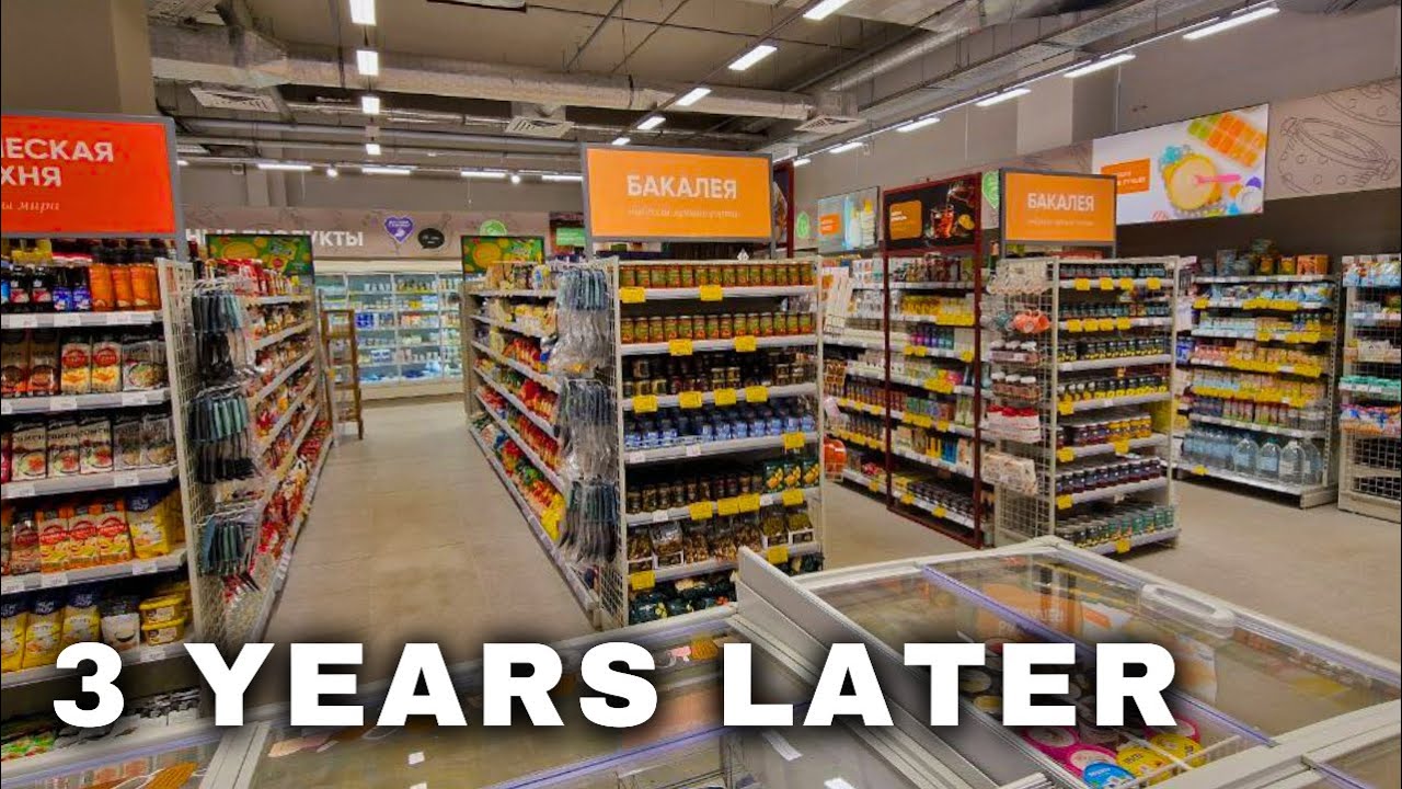 Russian TYPICAL Supermarket Tour: Perekrestok
