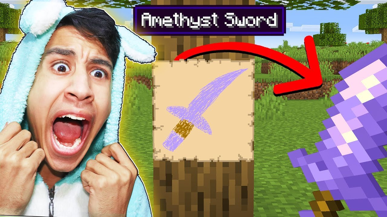 ماين كرافت ولكن أي اغراض ترسمها ،تتحول الي حقيقه ... minecraft !! 🎨🖌