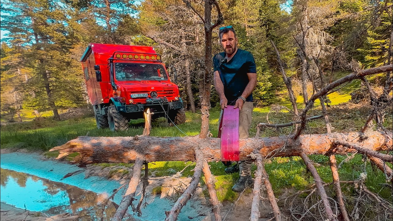 KAMP YOLUNDA DEVRİK AĞAÇLARI TEMİZLEDİK | 100.000 ABONE TEŞEKKÜRÜ
