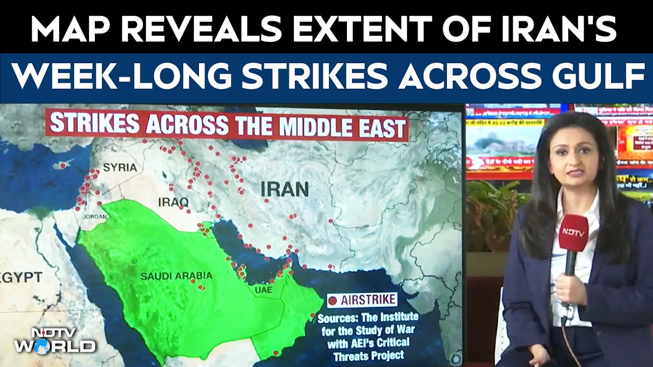 Map Reveals Extent Of Iran's Week-Long Strikes Across Gulf As President Issues Rare Apology