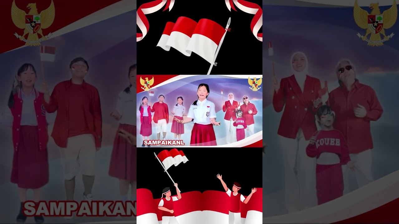 Merah Putih Bendera Indonesia #terbanglahindonesiaku #laguanak #kemerdekaan Indonesia #lagunasional