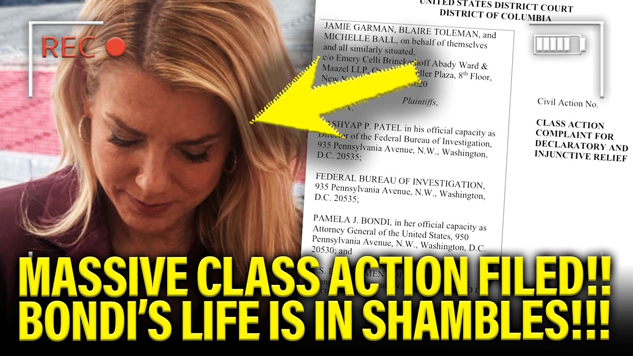 FBI Gets REVENGE ON BONDI with MASSIVE CLASS ACTION!!!