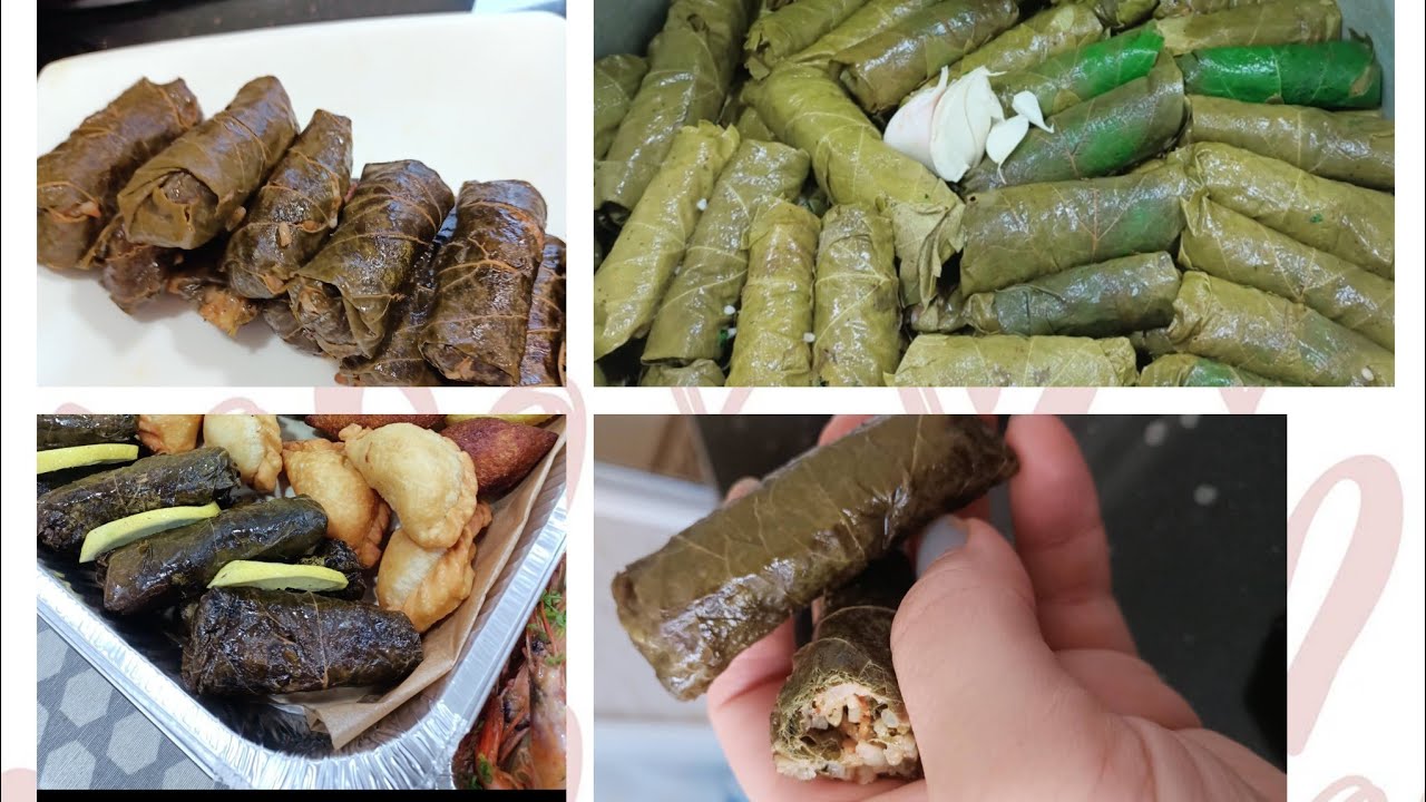 افكار رائعة /تحضيرات الشهر الكريم/وصفة ورق عنب رائعه واقتصادية بدون لحم/رمضان كريم 😊😊