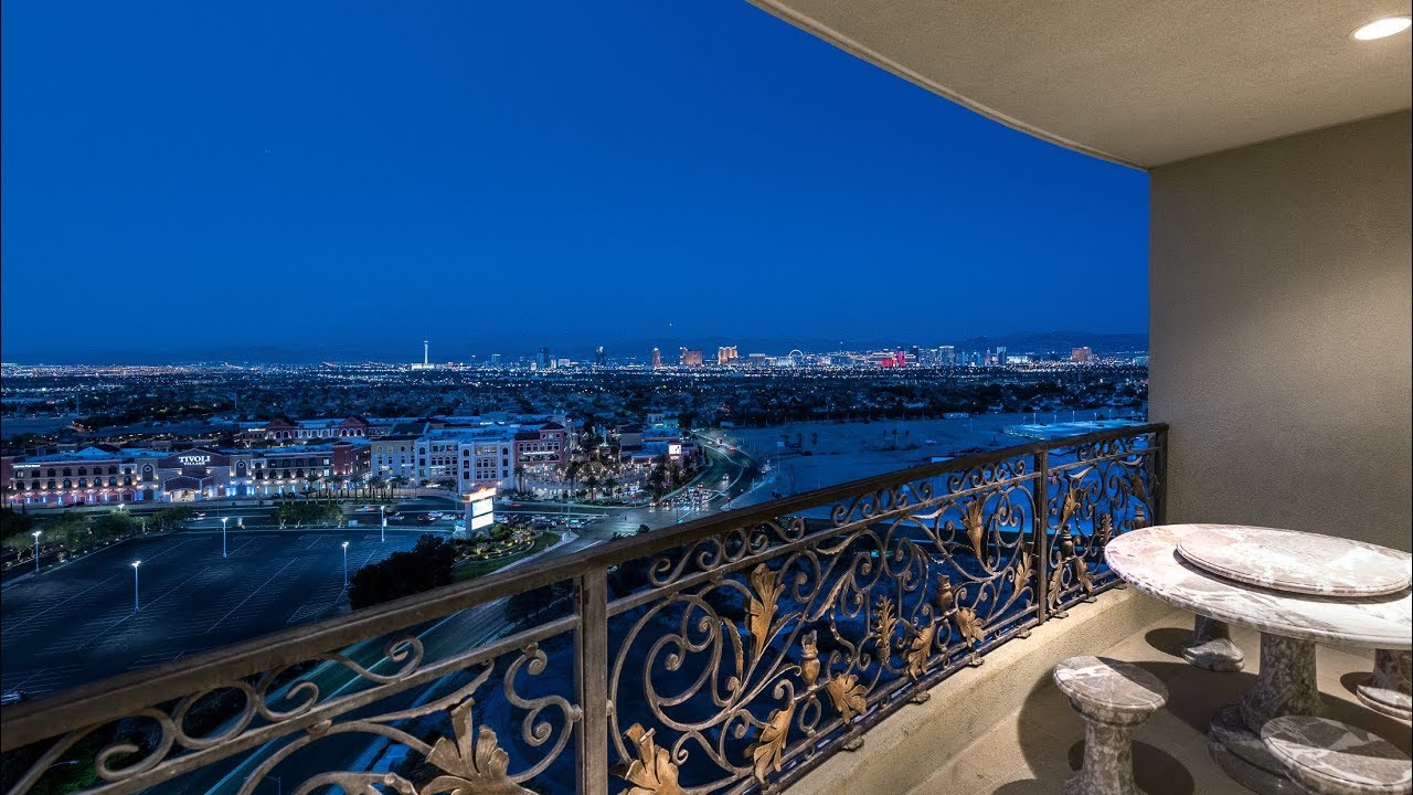 Luxury Home Tour | Las Vegas Strip Views from One Queensridge Place | 9101 Alta Drive Unit 1207